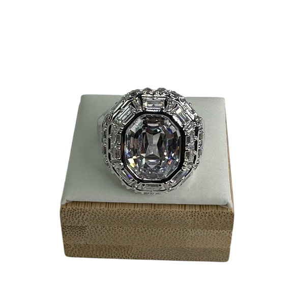 Swarovski Mesmera cocktail ring Octagon cut White Rhodium plated 55 / 7
